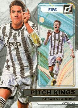 Dusan Vlahovic Juventus FC Panini Donruss Soccer 2022/23 Pitch Kings #PK22