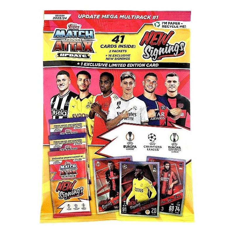 Topps Match Attax Champions League 2023/24 Multipack Update 1 New Signings Set