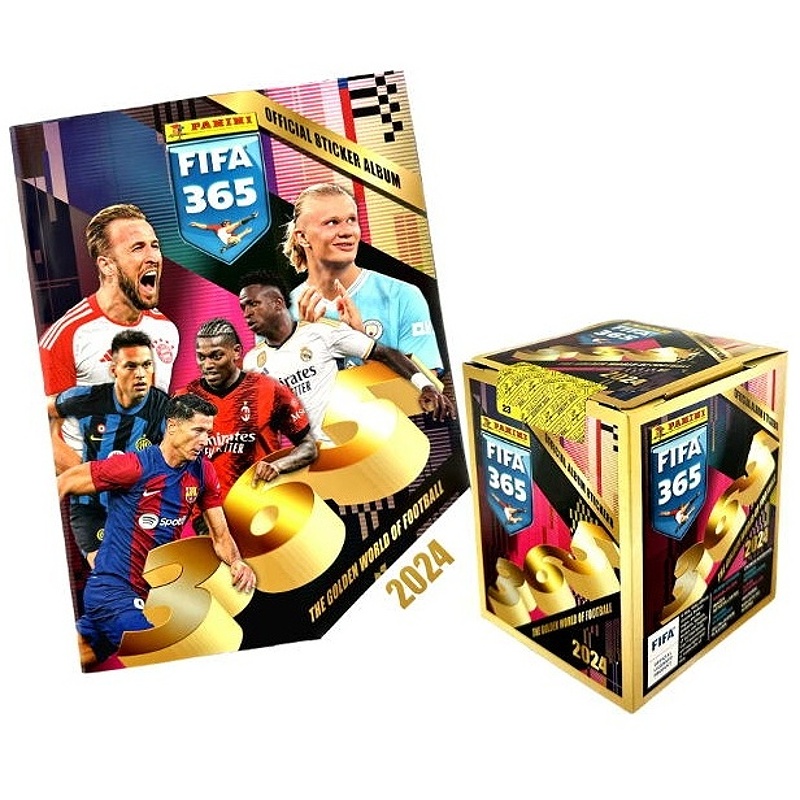 Panini FIFA 365 2024 Box (36 balíčků) Fotbalové samolepky + album