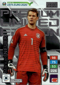 Manuel Neuer Germany Panini Road to EURO 2020 Limited Edition Premium #LE-MN