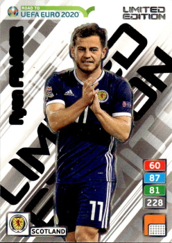 Ryan Fraser Scotland Panini Road to EURO 2020 Limited Edition #LE-RF