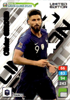 Olivier Giroud France Panini Road to EURO 2020 Limited Edition #LE-OG