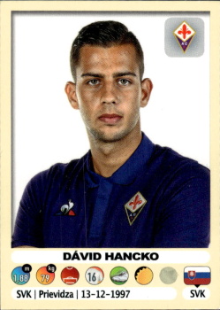 David Hancko Fiorentina samolepka Calciatori 2018/19 Panini #155