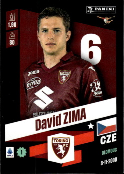 David Zima Torino samolepka Calciatori 2022/23 Panini #496