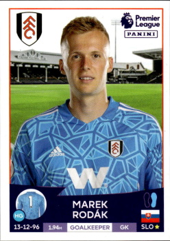 Marek Rodak Fulham samolepka 2022/23 Premier League Panini #256