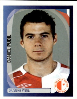 Daniel Pudil Slavia Praha samolepka UEFA Champions League 2007/08 #528