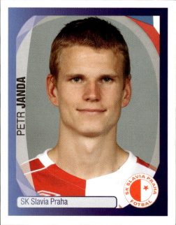 Petr Janda Slavia Praha samolepka UEFA Champions League 2007/08 #535