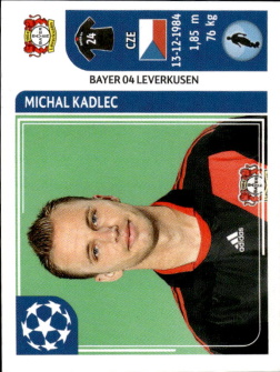 Michal Kadlec Bayer 04 Leverkusen samolepka UEFA Champions League 2011/12 #315