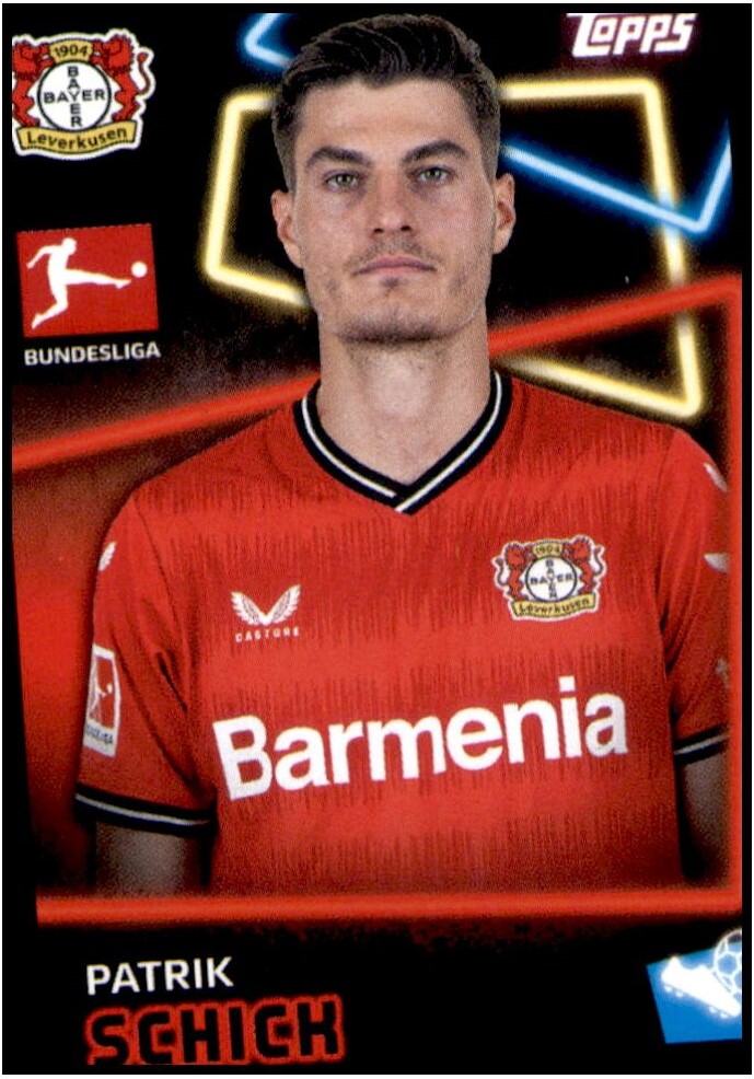 Patrik Schick Bayer 04 Leverkusen samolepka Bundesliga 2022/23 Topps #249