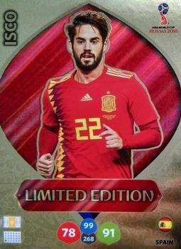 Isco Spain Panini 2018 World Cup Limited Edition #LE-IS