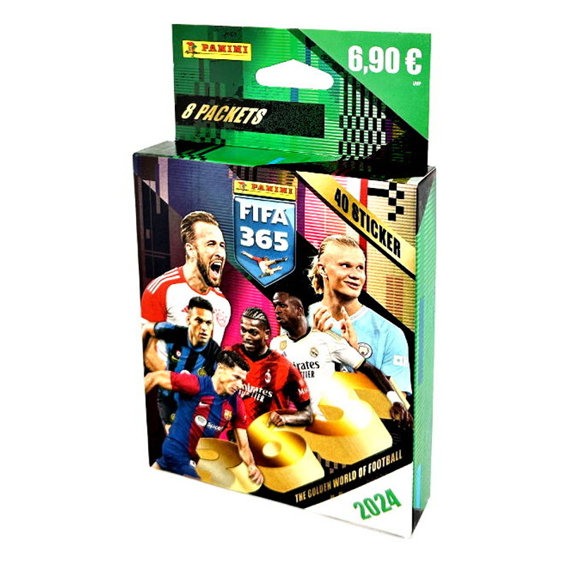 Panini FIFA 365 2024 Blister Box (8 balíčků) Fotbalové samolepky