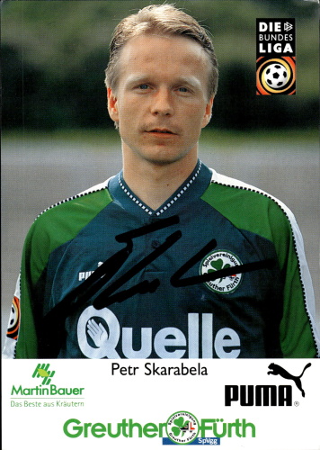 Petr Skarabela Greuther Furth 1997/98 Podpisova karta autogram