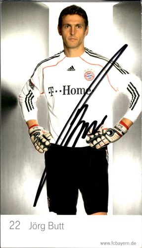 Jörg Butt FC Bayern Mnichov 2009/10 Podpisova karta Autogram