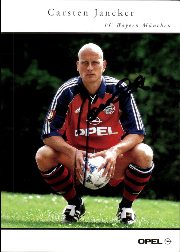 Carsten Jancker FC Bayern Mnichov 2000/01 Podpisova karta Autogram