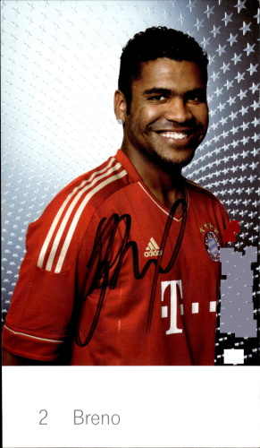 Breno FC Bayern Mnichov 2011/12 Podpisova karta Autogram