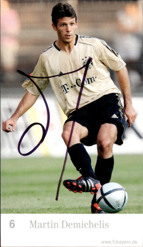 Martin Demichelis FC Bayern Mnichov 2004/05 Podpisova karta Autogram