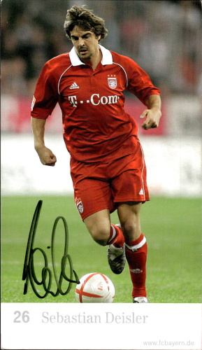 Sebastian Deisler FC Bayern Mnichov 2005/06 Podpisova karta Autogram