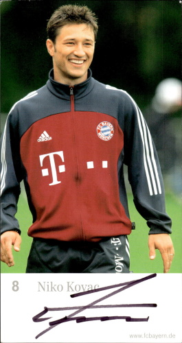 Niko Kovac FC Bayern Mnichov 2001/02 Podpisova karta Autogram
