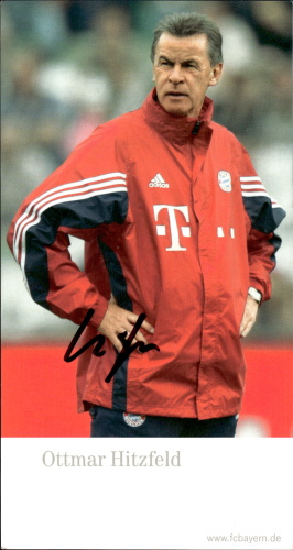 Ottmar Hitzfeld FC Bayern Mnichov 2003/04 Podpisova karta Autogram