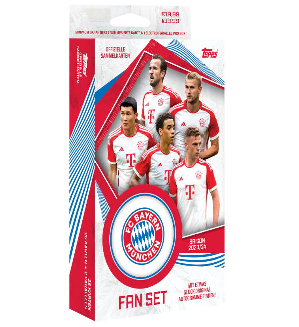 Topps FC Bayern München Official Fan Set 2023/24 Box Fotbalové karty