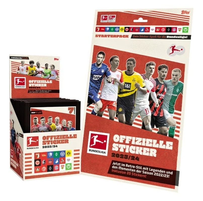 Topps Match Attax Bundesliga 2023/24 Box + Starter Pack (album) Fotbalové samolepky