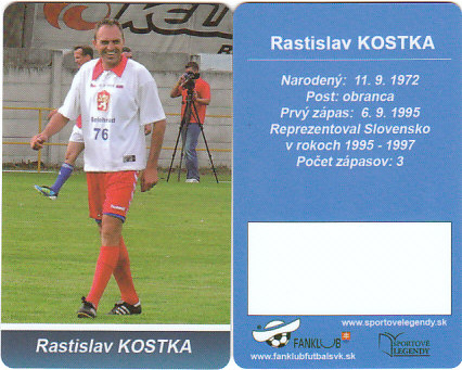 Rastislav Kostka Slovensko Fanklub slovenskej reprezentacie #22