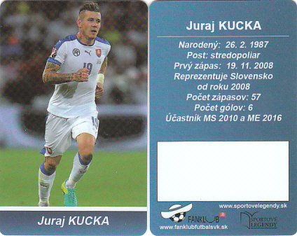 Juraj Kucka Slovensko Fanklub slovenskej reprezentacie #26