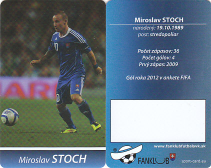 Miroslav Stoch Slovensko Fanklub slovenskej reprezentacie #39