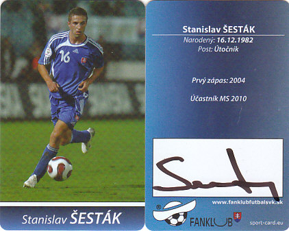 Stanislav Sestak Slovensko Fanklub slovenskej reprezentacie #40