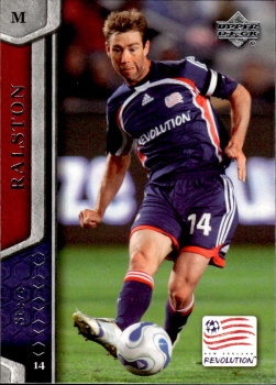 Steve Ralston New England Revolution UD MLS 2007 #75