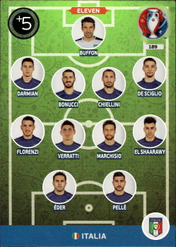 Eleven Italy Panini UEFA EURO 2016 #189