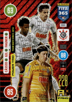 Cássio / Gil / Fagner Corinthians 2021 FIFA 365 Power Trio #231