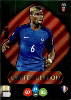 Paul Pogba France Panini 2018 World Cup Limited Edition #LE-PP