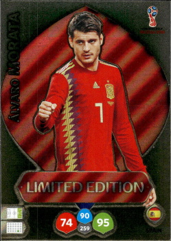 Alvaro Morata Spain Panini 2018 World Cup Limited Edition #LE-AM