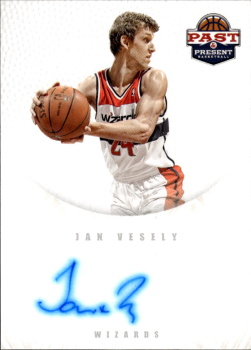 Jan Vesely Washington Wizards AUTOGRAPH 2011/12 Past & Present - Redemption Draft Pick Autographs #24