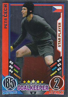 Petr Cech Czech Republic England EURO 2012 Match Attax Star Player #10