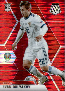 Ivan Oblyakov Russia Panini UEFA EURO 2020 Mosaic Red Pulsar Prizm #72