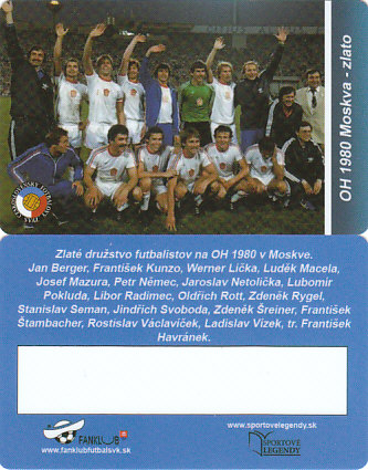 OH 1980 Ceskoslovensko Fanklub slovenskej reprezentacie #7