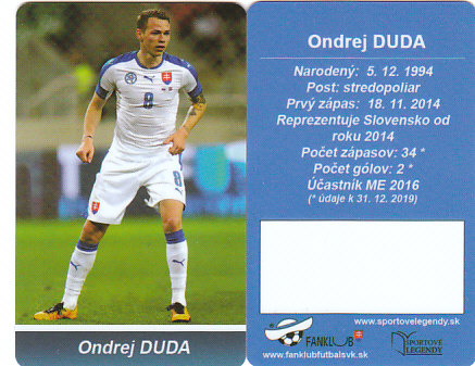 Ondrej Duda Slovensko Fanklub slovenskej reprezentacie #5