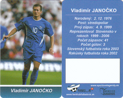 Vladimir Janocko Slovensko Fanklub slovenskej reprezentacie #17