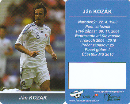 Jan Kozak ml. Slovensko Fanklub slovenskej reprezentacie #24
