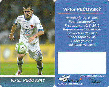 Viktor Pecovsky Slovensko Fanklub slovenskej reprezentacie #34