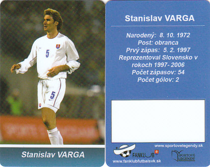 Stanislav Varga Slovensko Fanklub slovenskej reprezentacie #46