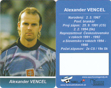 Alexander Vencel ml. Slovensko Fanklub slovenskej reprezentacie #47