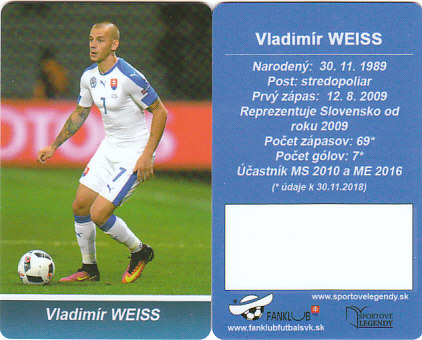Vladimir Weiss ml. Slovensko Fanklub slovenskej reprezentacie #49