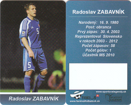 Radoslav Zabavnik Slovensko Fanklub slovenskej reprezentacie #50