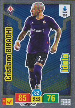 Cristiano Biraghi Fiorentina 2019/20 Panini Calciatori Adrenalyn XL Idolo #368