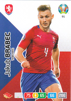 Jakub Brabec Czech Republic Panini UEFA EURO 2020#091