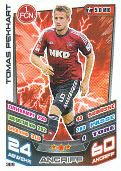 Tomas Pekhart 1. FC Nurnberg 2013/14 Topps MA Bundesliga #269
