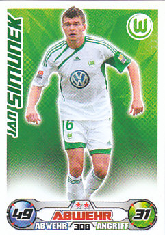 Jan Simunek VfL Wolfsburg 2009/10 Topps MA Bundesliga #308